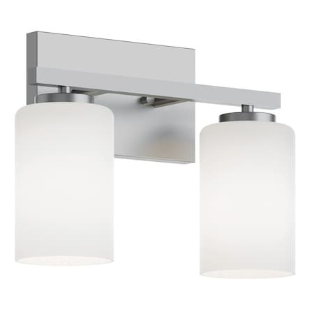 Afx Leo 13'' Vanity, Clear Glass Shade, Satin Nickel Finish LEOV1309MBSN